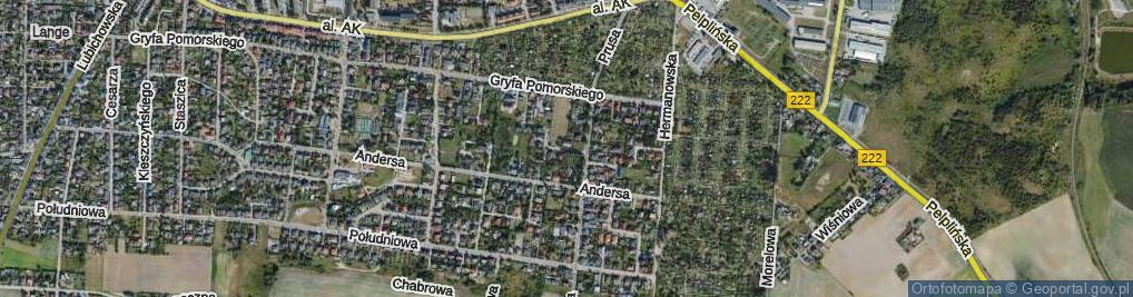 Zdjęcie satelitarne Asnyka Adama ul.